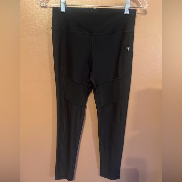 Gottex Pants - X by Gottex Mesh Panel Black leggings SZ S